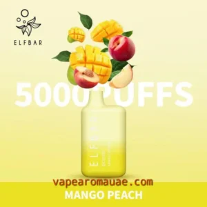 Elf Bar Disposable Vape 5000 Puffs Mango Peach- Online Kit 20mg