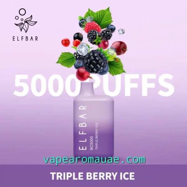 Elf Bar BC5000 Puffs Disposable Vape Triple Berry Ice- Best Pod