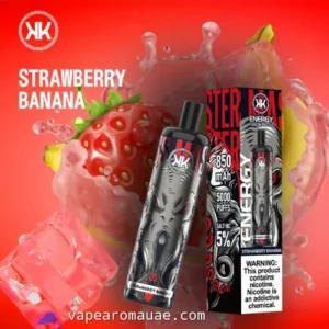 5000 Puffs Disposable Vape Kit KK Energy Strawberry Banana Device