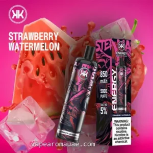 KK Energy 5000 Puffs Disposable Vape Strawberry Watermelon- kit
