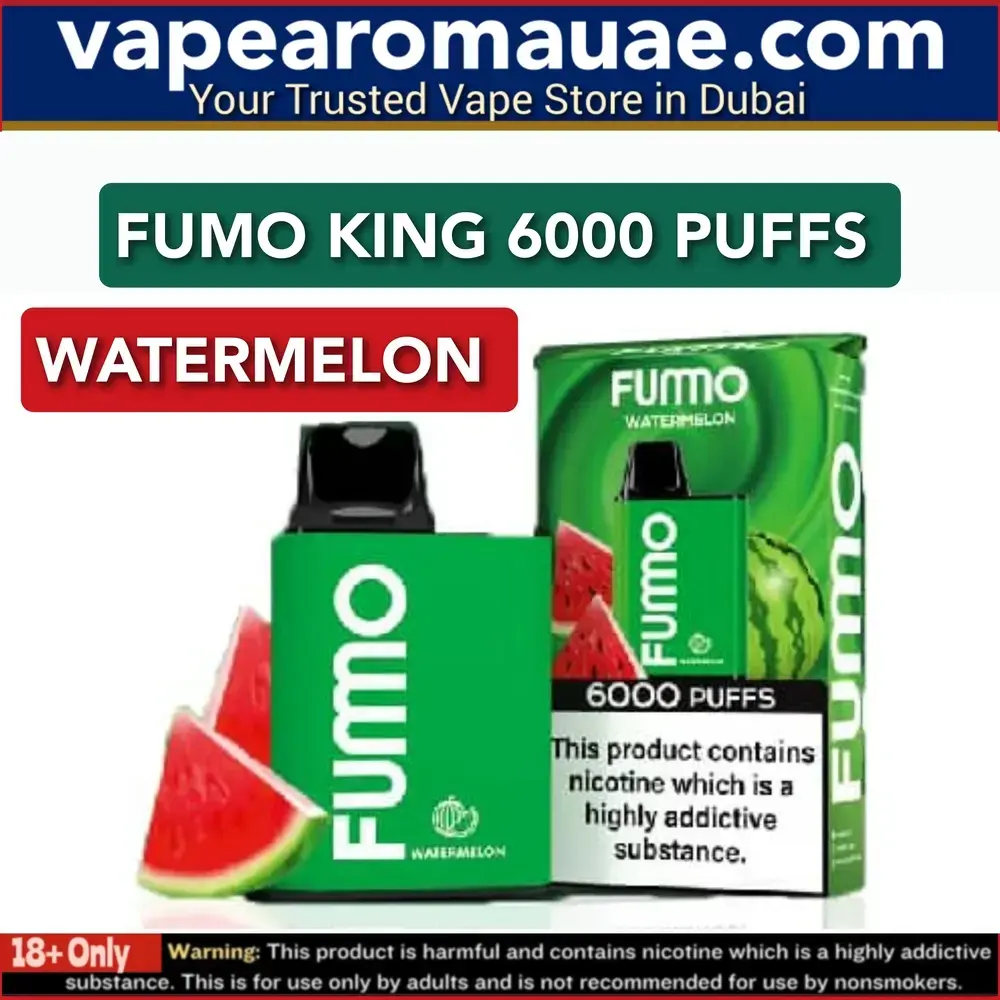 Watermelon Fumo King 6000 Puffs Disposable Pod- Vape Aroma UAE