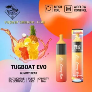 Tugboat Evo 4500 Puffs Disposable Vape Gummy Bear- Best Kit