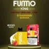 FUMO KING Disposable Vape 6000 Puffs Strawberry Banana- Pod