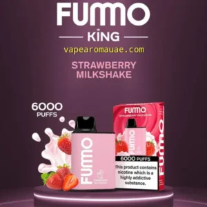 20mg Disposable Vape Fumo 6000 Puffs Strawberry Milkshake- Kit