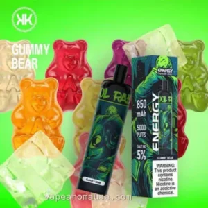 KK Energy 5000 Puffs Vape Kit Gummy Bear | Disposable Pod Dubai
