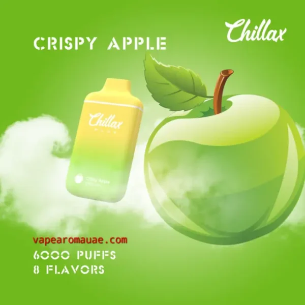 Best Disposable Vape Chillax Plus 6000 Puffs Pod Crispy Apple- kit