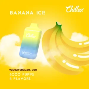 Disposable Vape 6000 Puffs Chillax Plus Banana Ice- Dubai UAE