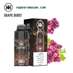 Rechargeable Disposable Vape KK Alien 8000 Puffs Grape Burst