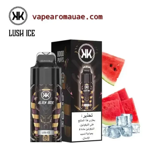 KK Alien Box 8000 Puffs Disposable Pod Lush Ice- Vape Aroma UAE