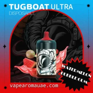 New Disposable Vape Tugboat Ultra 6000 Watermelon Bubble Gum