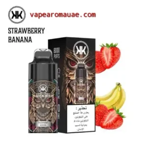 KK Alien 8000 Puffs Disposable Vape Kit Strawberry Banana- Pod