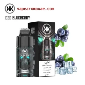 KK 8000 Puffs Disposable Vape Iced Blueberry- Vape Aroma UAE