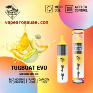 Tugboat Evo 4500 Puffs Disposable Vape Mango Melon- Best Pod