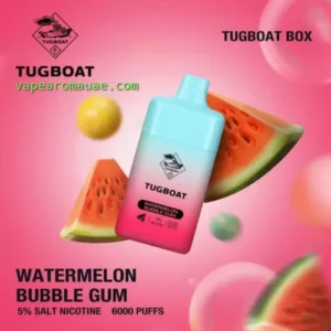 Tugboat Box 6000 Puffs Watermelon Bubble Gum Disposable Vape