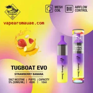 Tugboat Evo 4500 Puffs Kit Strawberry Banana Disposable Vape