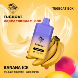 Tugboat Box 6000 Puffs Vape Bar Banana ice kit- Vape Aroma UAE