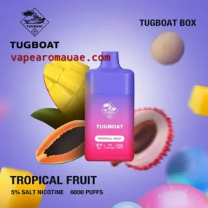 Tugboat Box 6000 Puffs Pod Tropical Fruit Disposable Vape- 20mg 2%