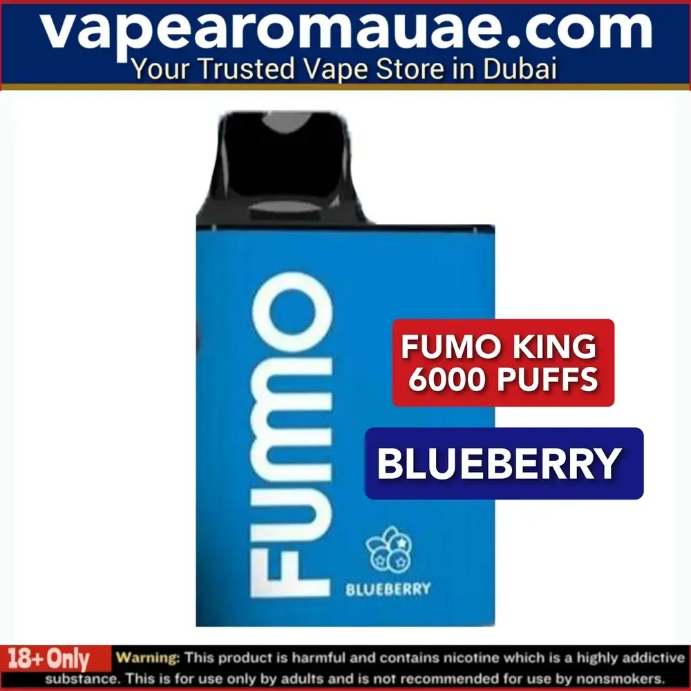 6000 puffs Fumo King disposable vape Blueberry- Vape Aroma Uae