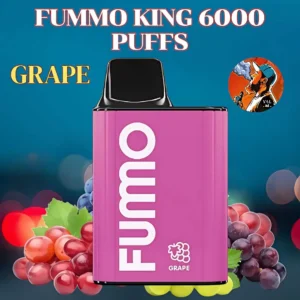 Fumo King 6000 Puffs Grape Flavor Disposable Vape - FUMMO
