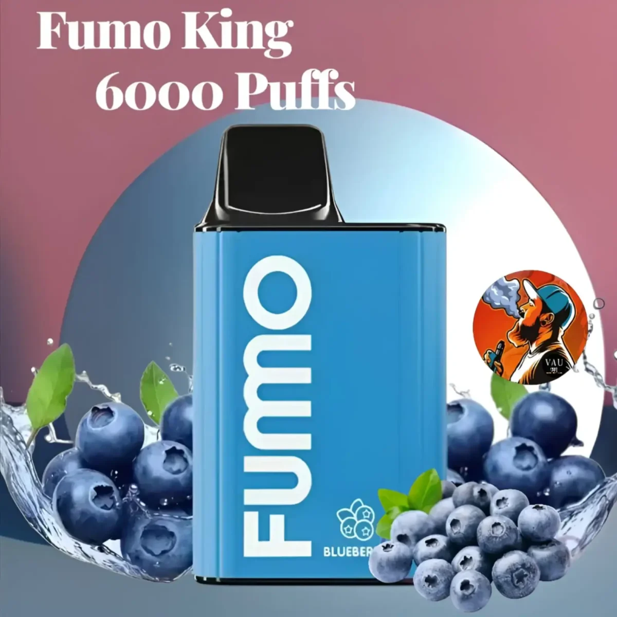 Fumo King Blueberry 6000 Puffs 2% Vape Kit - Fummo Dubai