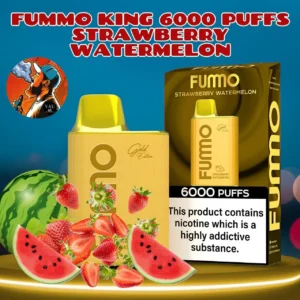 Fumo King Strawberry Watermelon 6000 Puffs Disposable Vape - Fummo