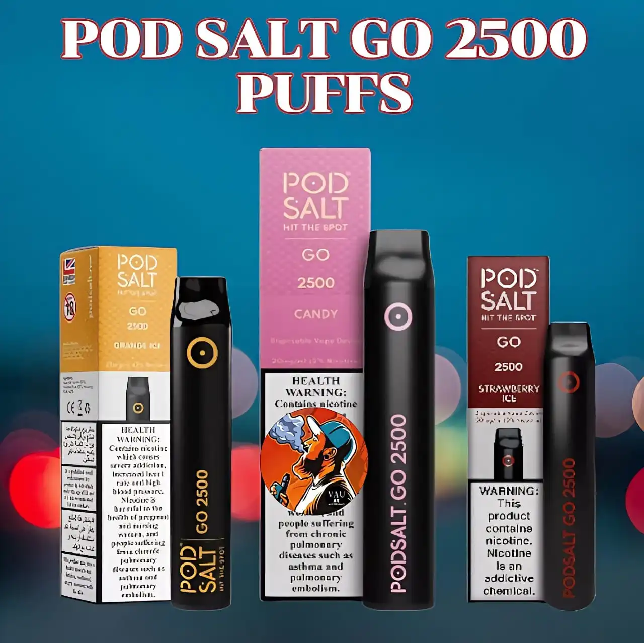 Pod Salt Go 2500 Puffs Disposable Vape In Dubai | Best Pod Kit
