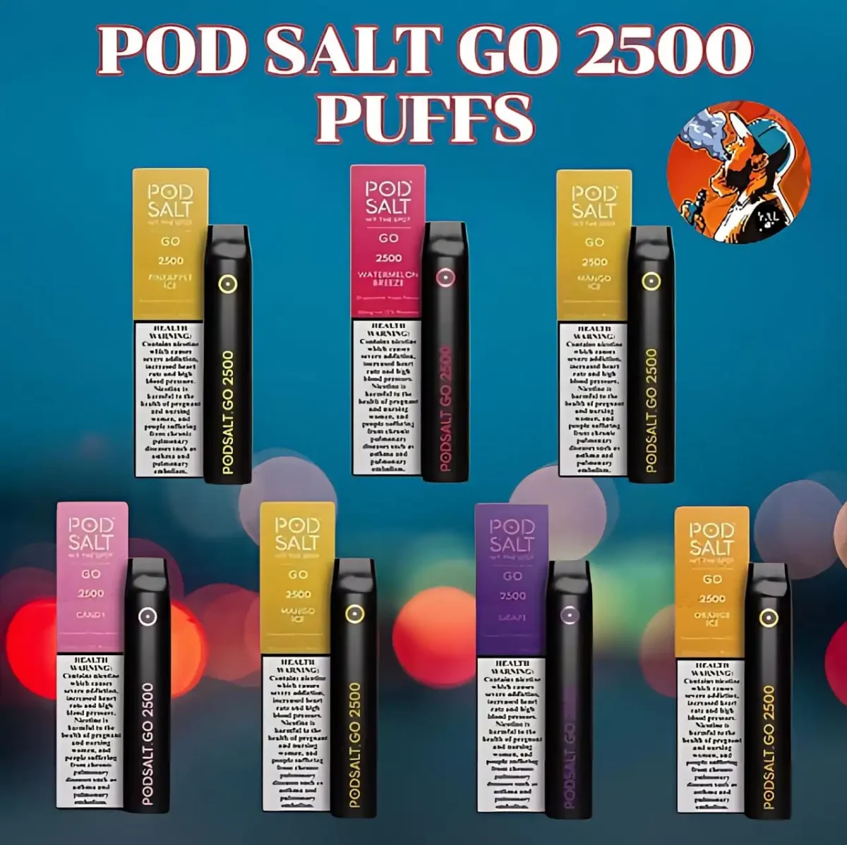 Pod Salt Go 2500 Puffs Disposable Vape In Dubai | Best Pod Kit