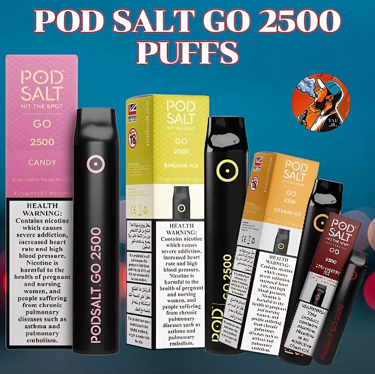 Pod Salt Go 2500 Puffs Disposable Vape In Dubai | Best Pod Kit