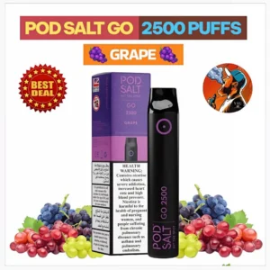 Pod Salt Go 2500 Puffs Grape Flavor 20mg Disposable Vape