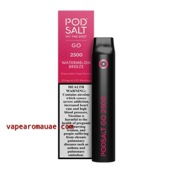 Pod Salt 2500 Puffs Watermelon Breeze Disposable Vape- Dubai