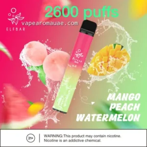 20mg disposable vape Elf bar 2600 puffs mango peach watermelon