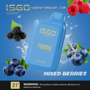 ISGO 10000 Puffs Kit Mixed Berries Disposable Vape Bar- Salt Nic