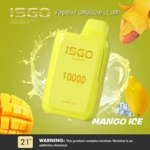 ISGO BAR 10000 Puffs Disposable Vape Mango Ice- Rechargeable