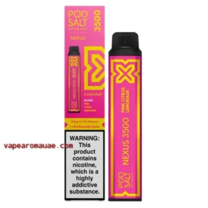 Pod Salt 3500 Puffs Disposable Vape Nexus Pink Citrus Lemonade