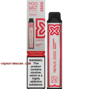 Best 20mg Disposable vape Pod Salt 3500 puffs Strawberry Energy