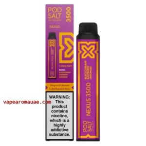 Nexus 3500 Puffs Kit Blackcurrant Raspberry Lemonade- Pod Salt