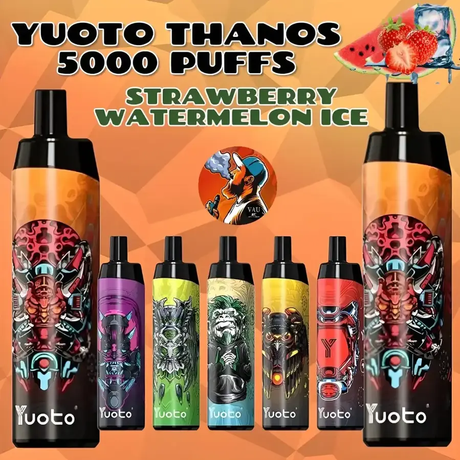 Yuoto Thanos 5000 Puffs Strawberry Watermelon Ice Vape Kit