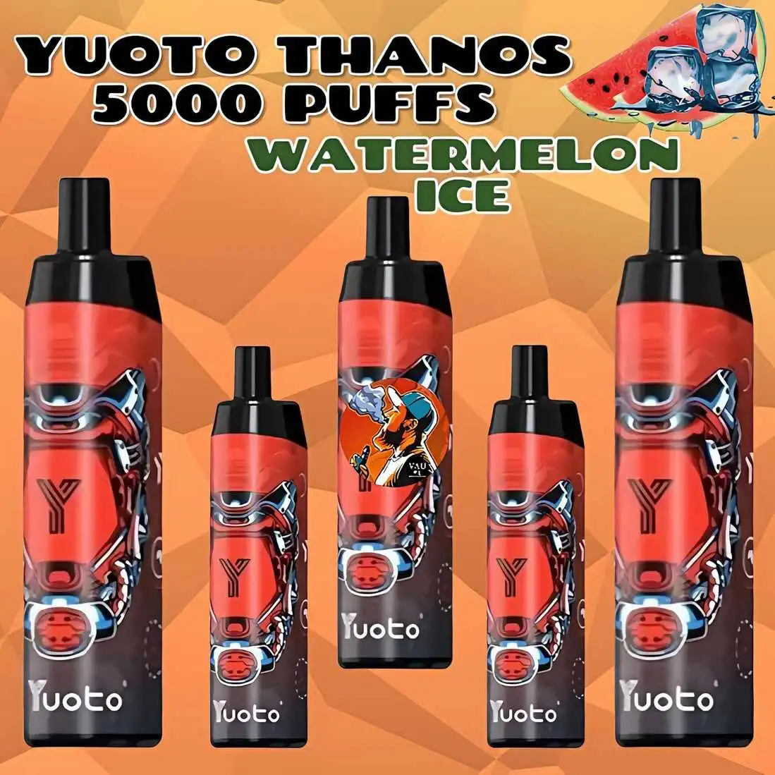 Yuoto Thanos 5000 Puffs Watermelon Ice 5% Vape Kit - Dubai