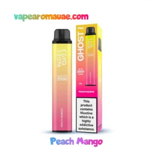 Ghost Pro Peach Mango 3500 Puffs Disposable Vape Pod 20mg kit