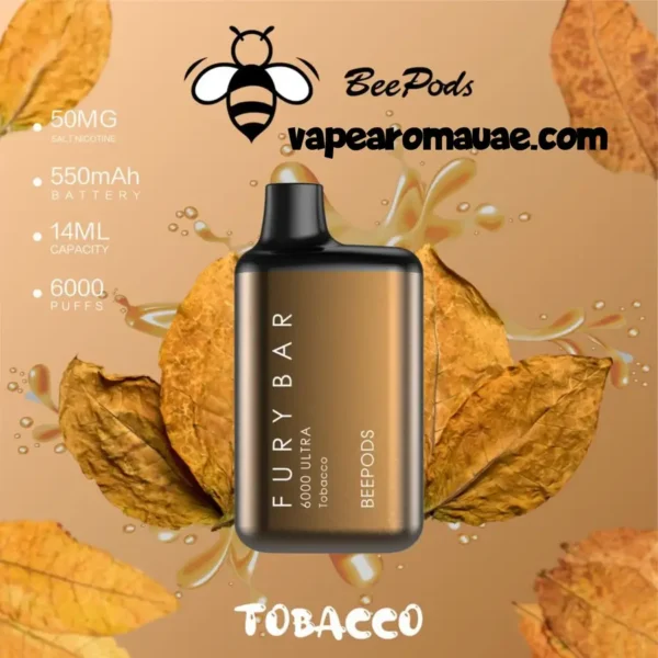 Fury Bar 6000 Puffs Ultra Disposable Vape in Dubai UAE- Pod Kit