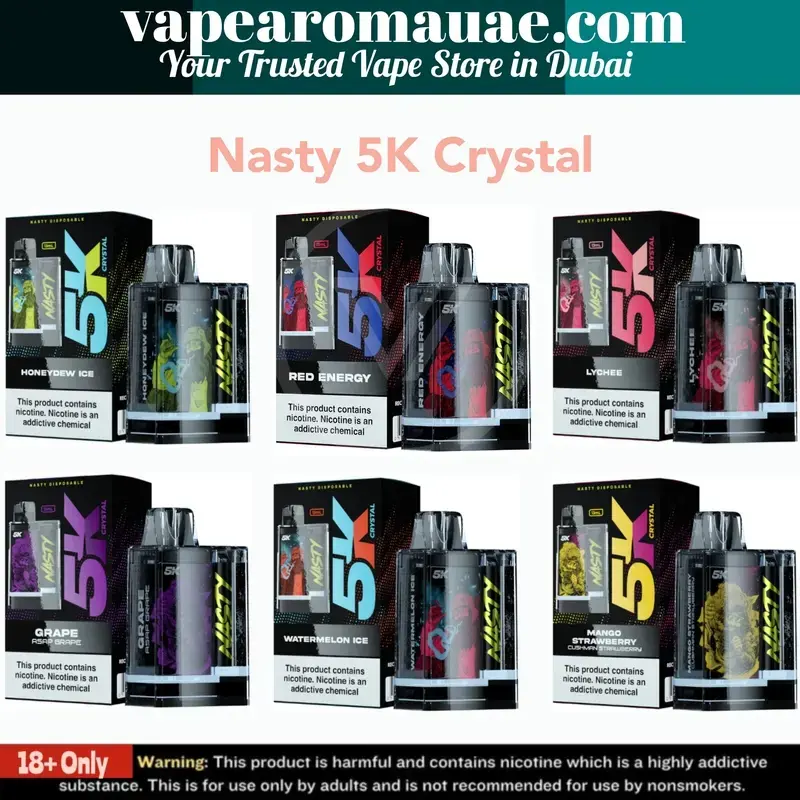 Nasty 5K Crystal Disposable Vape in Dubai UAE | 5000 Puffs 13ML