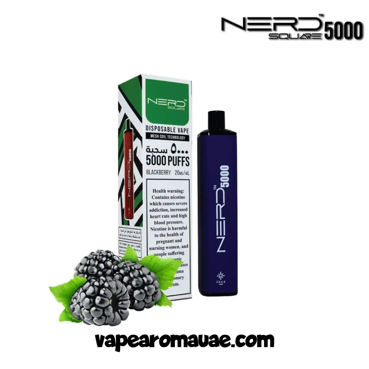 Nerd Square 5000 Puffs 20mg Disposable Vape in Dubai- Best Kit