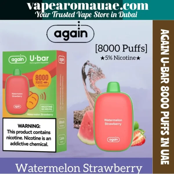 Again U-bar 8000 Puffs Disposable Vape- Dubai | Vape Aroma UAE