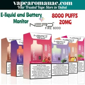 Nerd Fire 8000 Puffs Disposable Vape in Dubai | Vape Aroma UAE