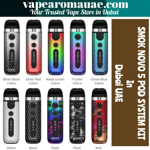 Smok Novo 5 Kit 30W 900mAh battery in Dubai | Vape Aroma UAE