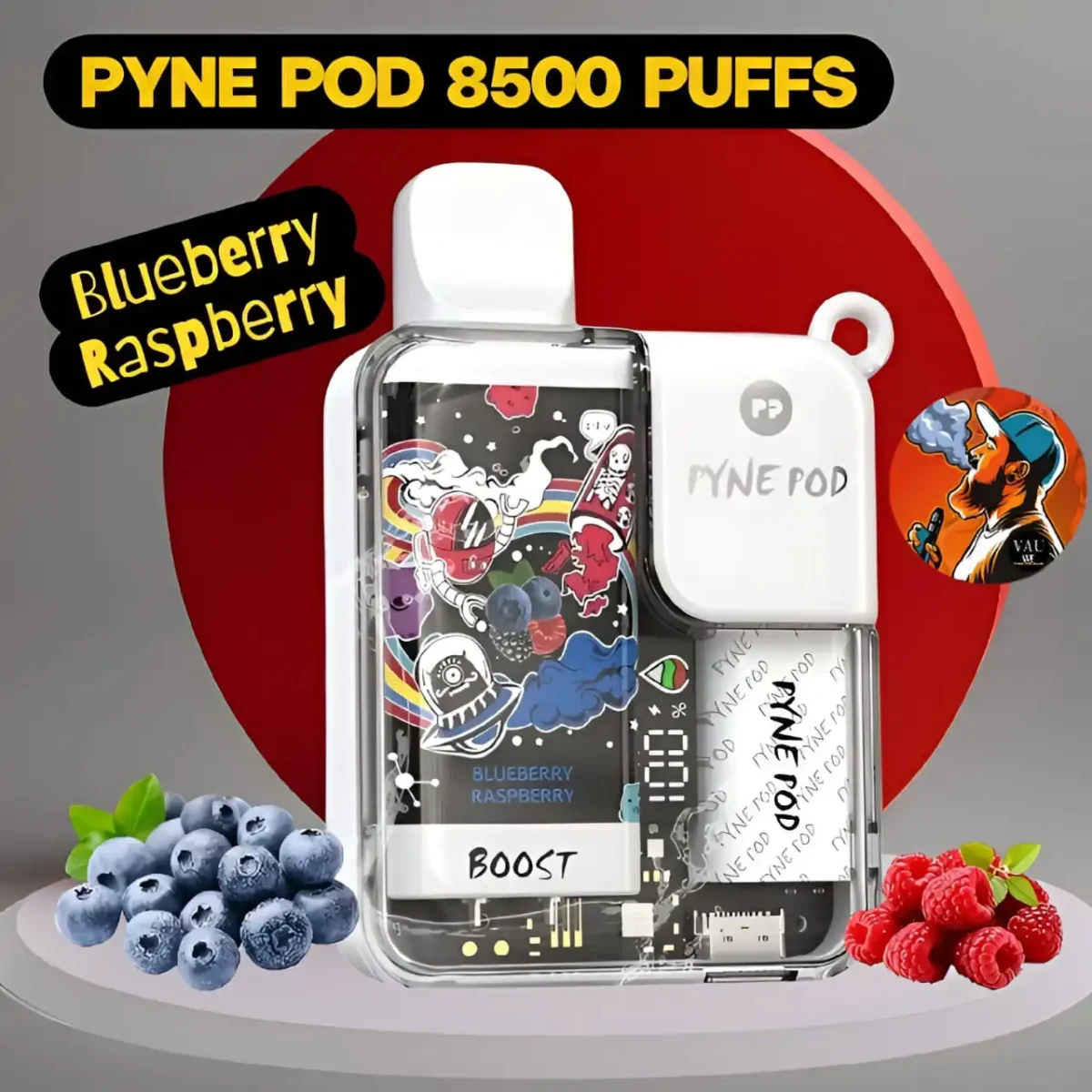 Pyne Pod 8500 Puffs Disposable Vape 50MG in Dubai - Boost