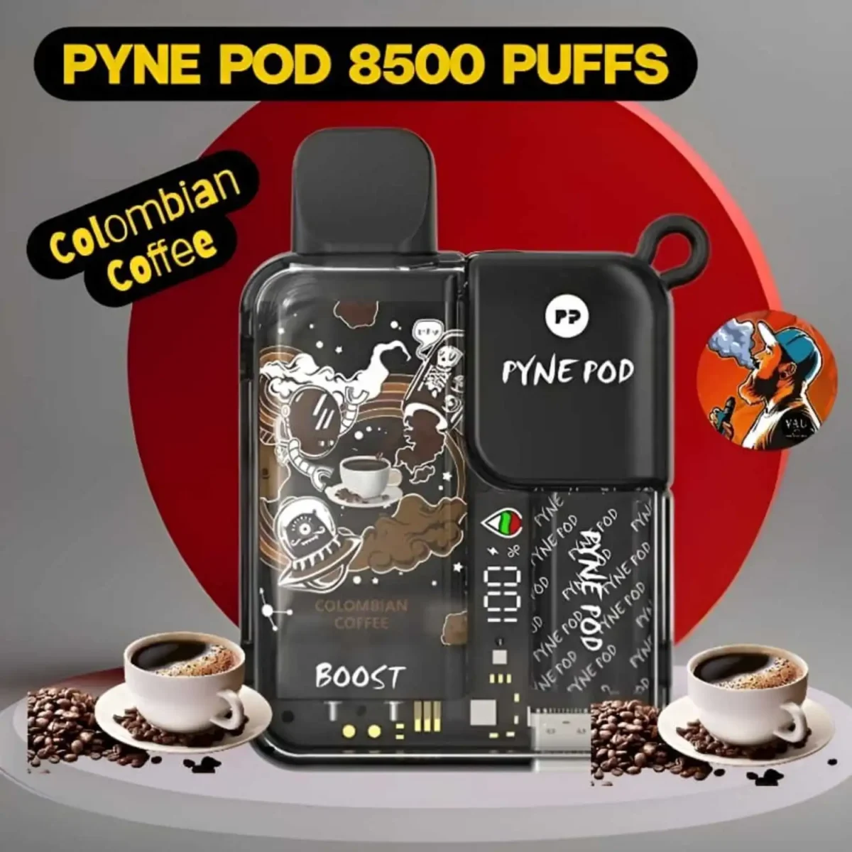 Pyne Pod 8500 Puffs Disposable Vape 50MG in Dubai - Boost