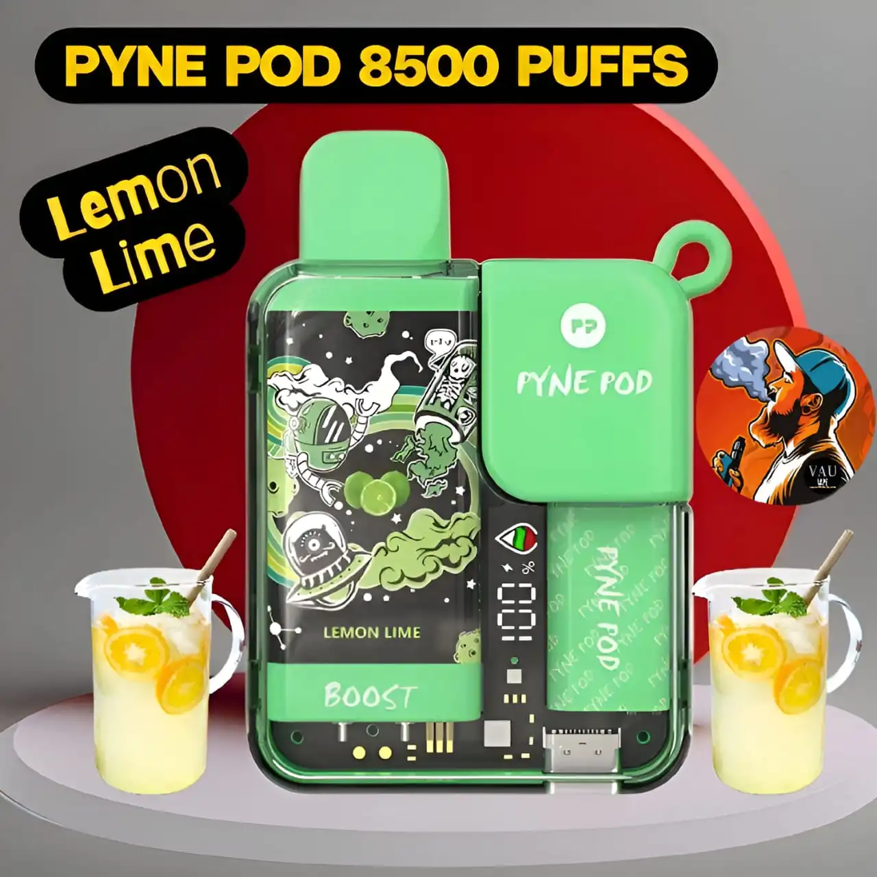 Pyne Pod 8500 Puffs Disposable Vape 50MG in Dubai - Boost