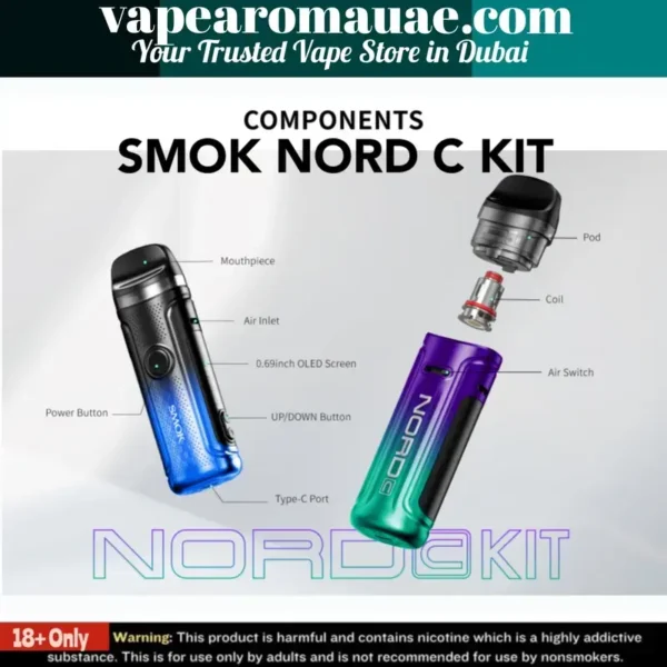 Best Smok Nord C Pod System Kit 1800mAh 50W in Dubai UAE