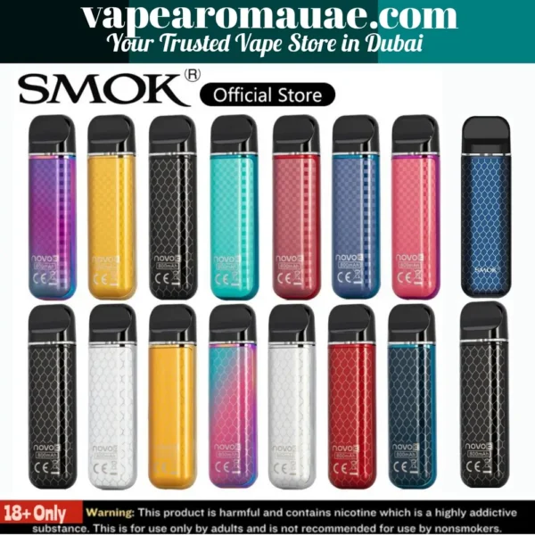 Smok Novo 3 Kit 25W 800mAh 2ml Pod System | Vape Aroma UAE